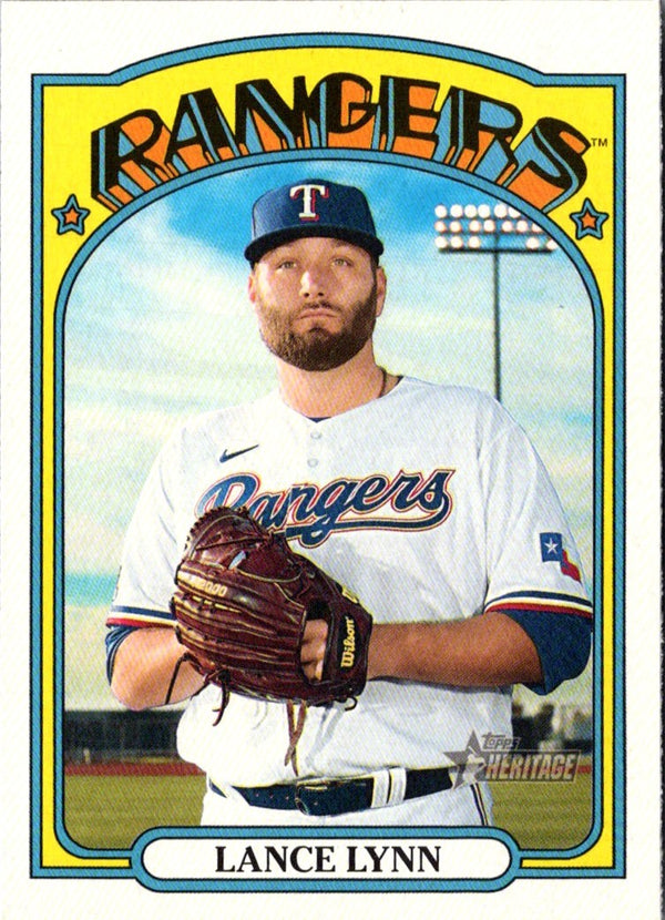 2021 Topps Heritage Lance Lynn #387