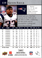 2009 Upper Deck Kevin Faulk #119