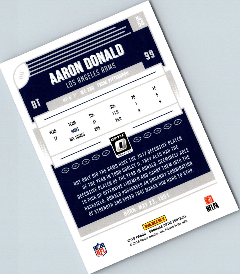 2018 Donruss Optic Aaron Donald