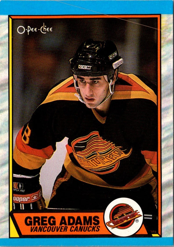 1989 O-Pee-Chee Greg Adams #178