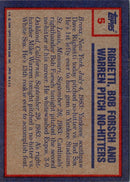 1984 Topps Bob Forsch/Dave Righetti/Mike Warren