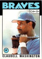 1986 O-Pee-Chee Claudell Washington #303