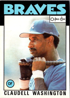 1986 O-Pee-Chee Claudell Washington #303