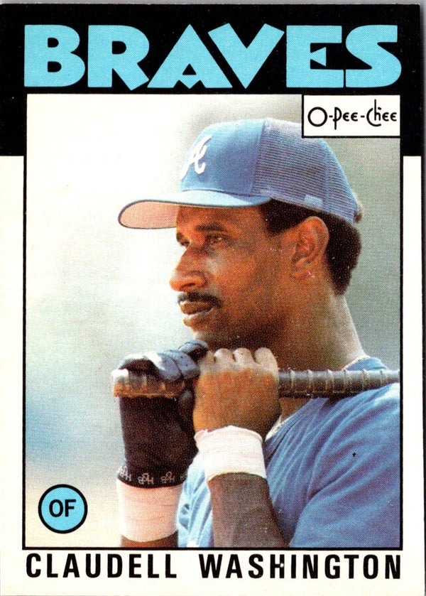 1986 O-Pee-Chee Claudell Washington #303