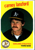 1989 Baseball Card Magazine '59 Topps Replicas Carney Lansford #24
