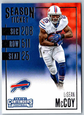 2016 Contenders LeSean McCoy #53
