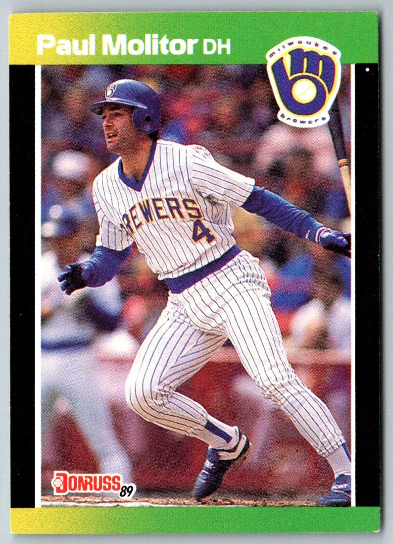 1989 Donruss Baseball's Best Paul Molitor