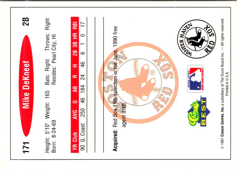 1991 Classic Best Mike DeKneef