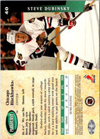 1993 Parkhurst Steve Dubinsky #40 Rookie