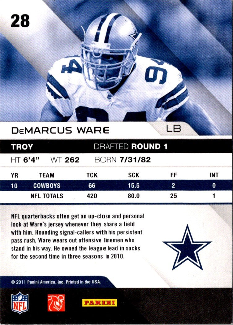 2011 Panini Absolute Memorabilia DeMarcus Ware