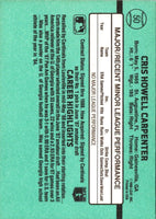 1988 Donruss The Rookies Cris Carpenter #50