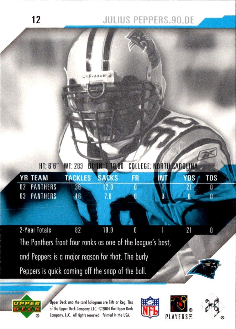 2003 Upper Deck Pros & Prospects Julius Peppers