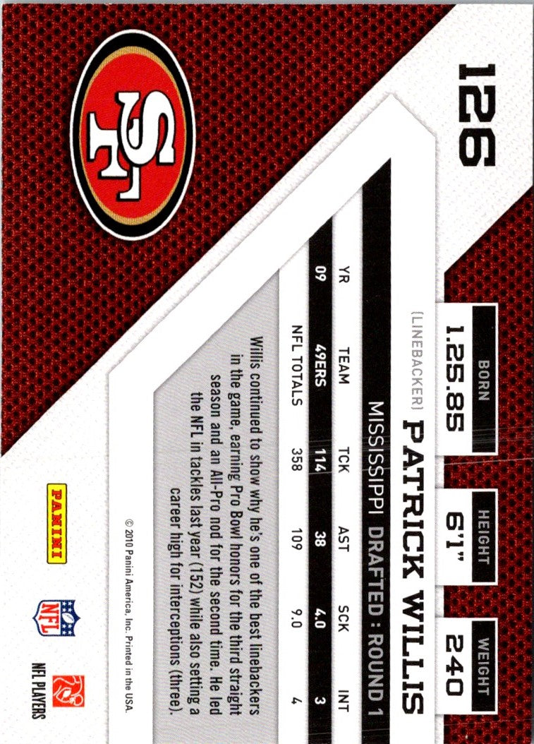 2010 Panini Threads Patrick Willis