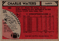 1980 Topps Charlie Waters #185 NM-MT