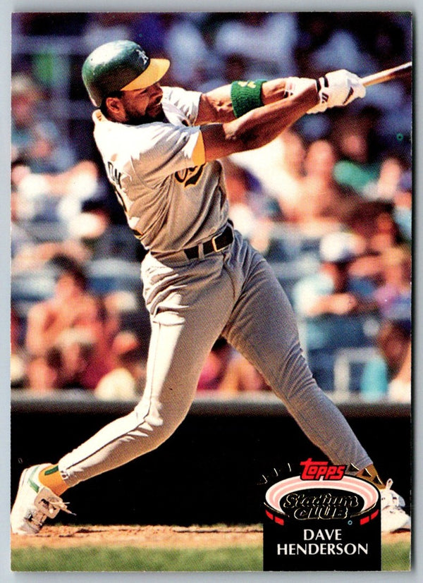 1992 Stadium Club Dave Henderson #218