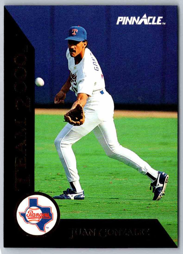 1993 Pinnacle Juan Gonzalez #26 OF 80