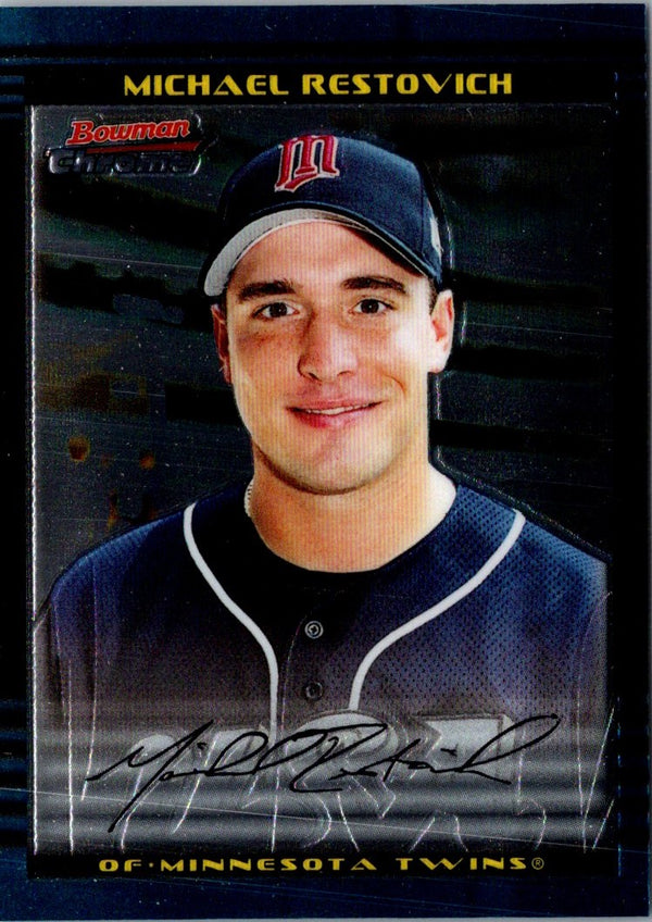 2002 Bowman Draft Picks & Prospects Michael Restovich #BDP140