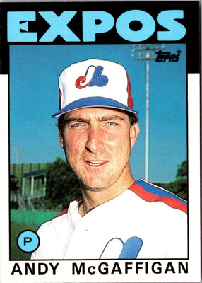 1986 Topps Traded Andy McGaffigan #72T