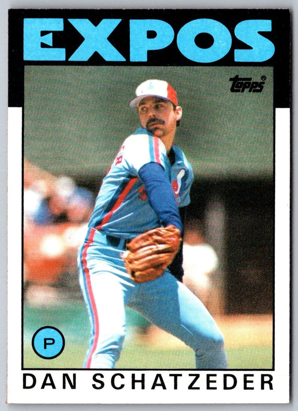 1986 Topps Dan Schatzeder #324