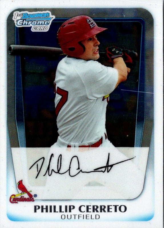 2011 Bowman Chrome Prospects Phillip Cerreto #BCP49