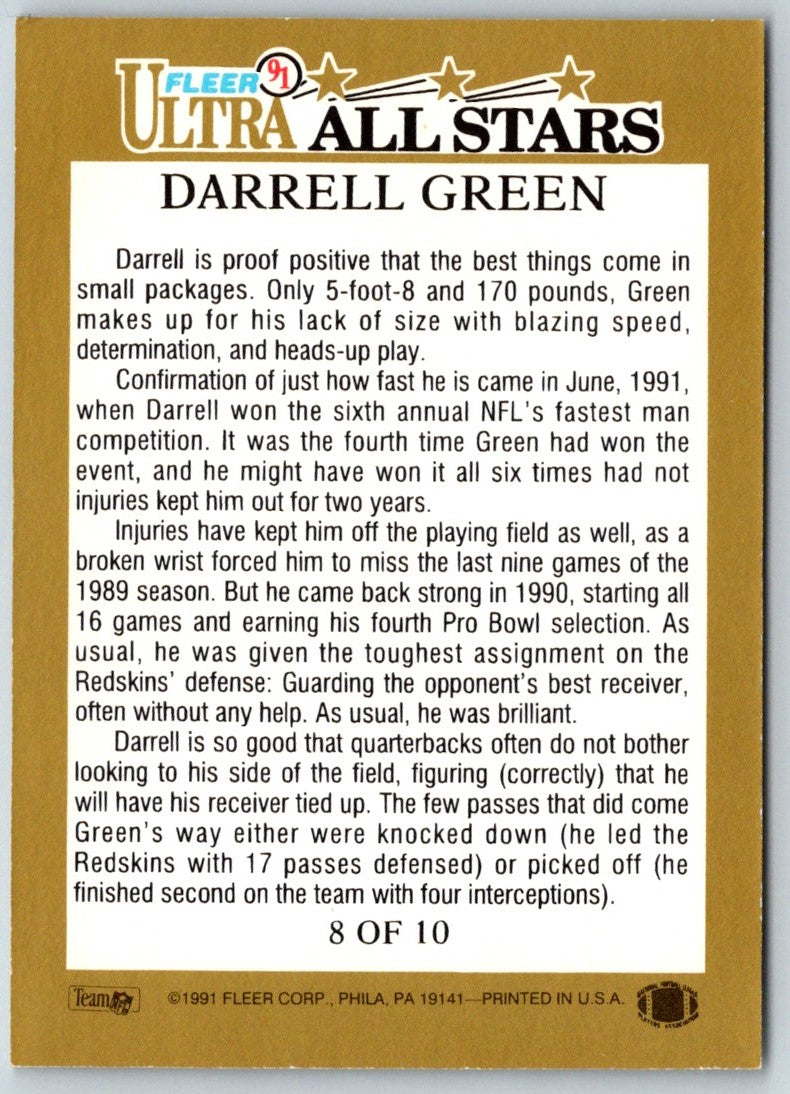 1991 Ultra All Stars Darrell Green