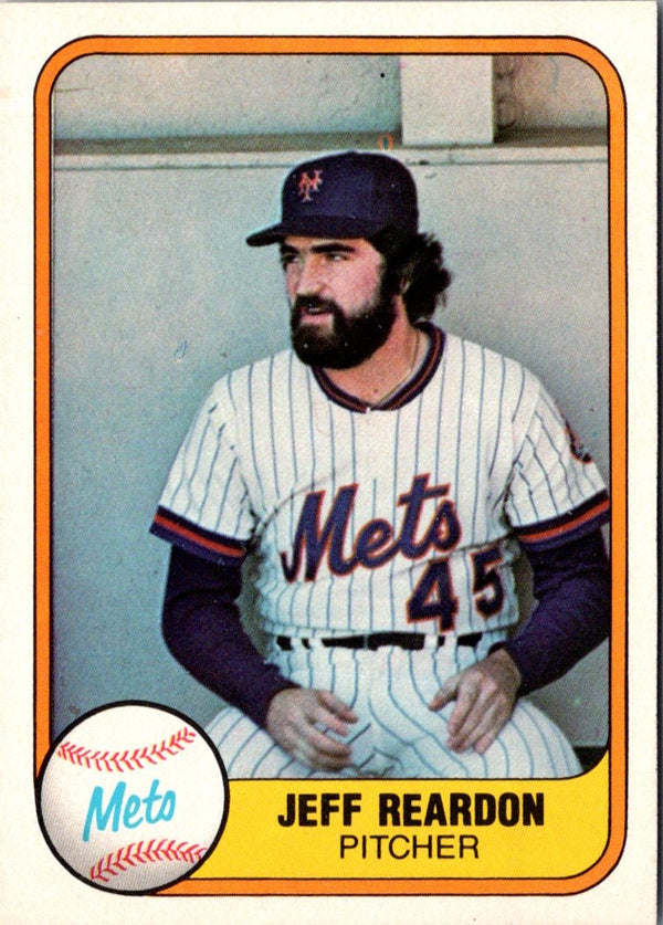 1981 Fleer Jeff Reardon #335 Rookie