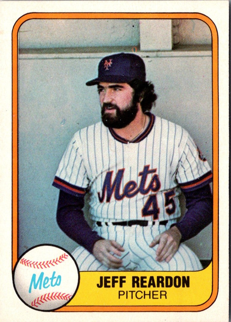 1981 Fleer Jeff Reardon