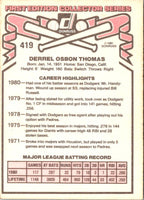 1981 Donruss Derrel Thomas #419
