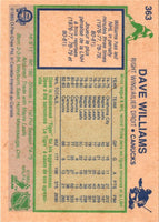 1983 O-Pee-Chee Dave Williams #363