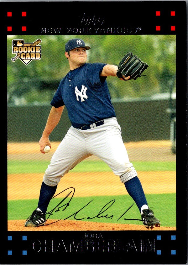 2007 Topps Updates & Highlights Joba Chamberlain #UH312A Rookie