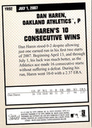 2008 Topps Year in Review Dan Haren
