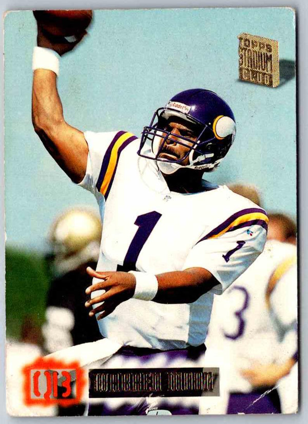 1994 Topps Stadium Club Football Warren Moon #484