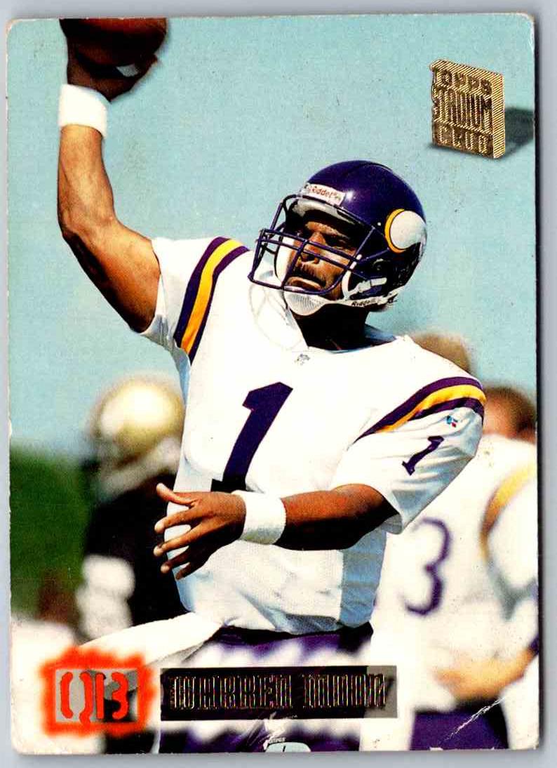 1994 Topps Stadium Club Football Warren Moon