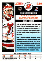 1992 Score Canadian Craig Billington #228