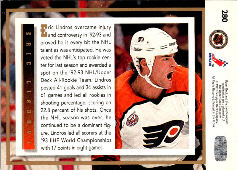 1992 Upper Deck Philadelphia Flyers