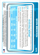 2011 Bowman Chrome Prospects Keon Broxton