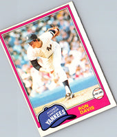 1981 O-Pee-Chee Ron Davis #16