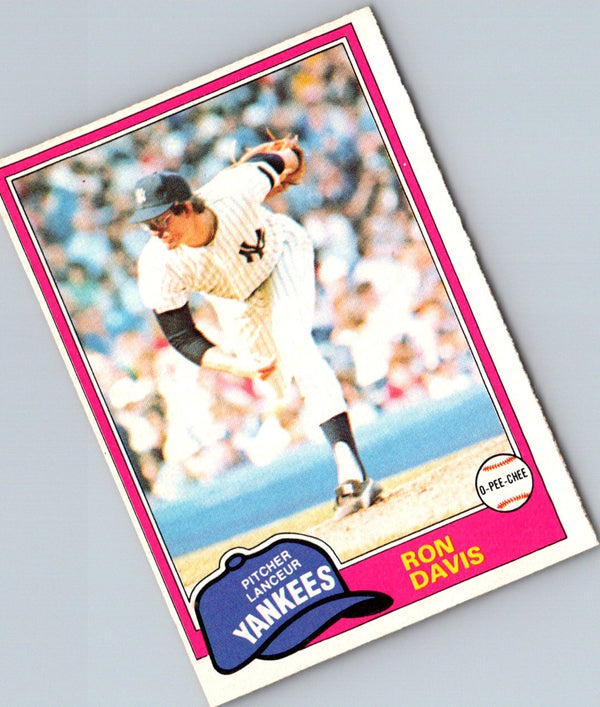 1981 O-Pee-Chee Ron Davis #16