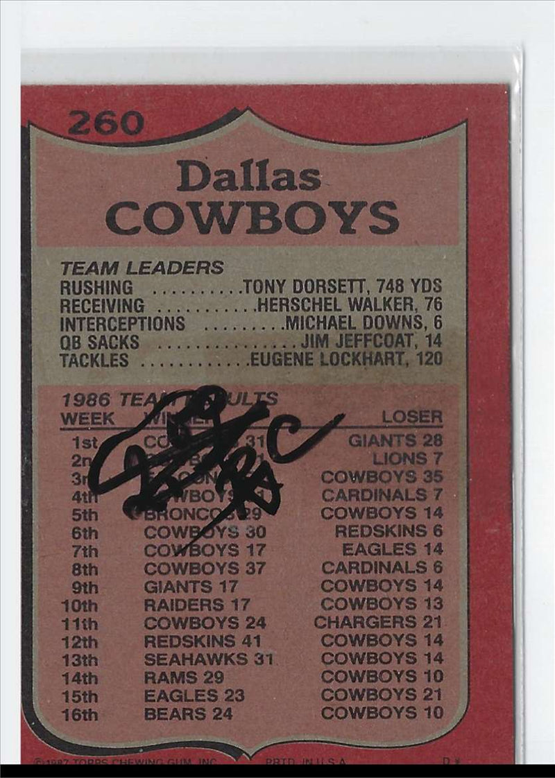 1987 Topps Tony Dorsett