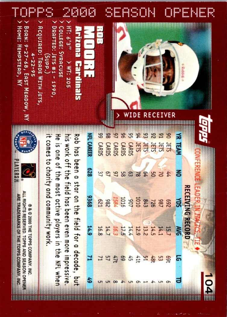 2000 Topps Season Opener Rob Moore