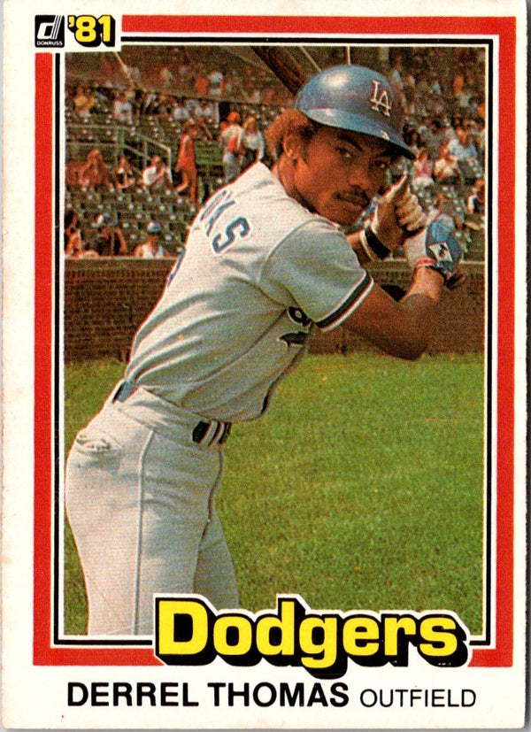 1981 Donruss Derrel Thomas #419