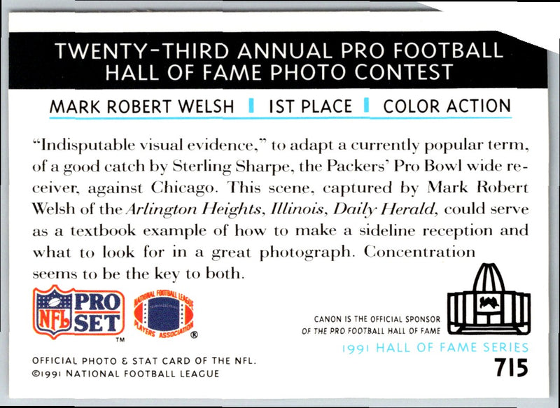 1991 Pro Set Sterling Sharpe/Donnell Woolford