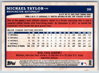 2018 Topps Big League Michael Taylor #394