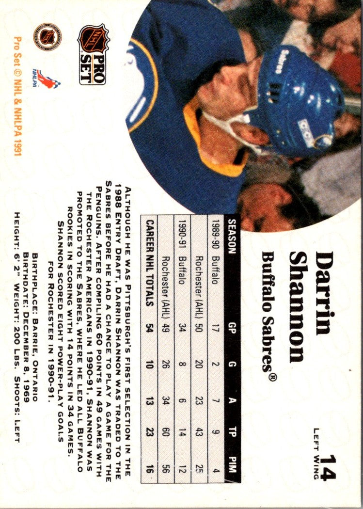 1991 Pro Set Darrin Shannon