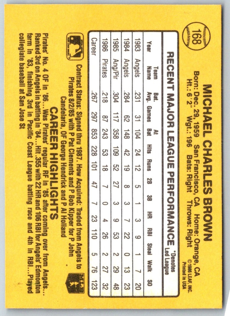 1987 Donruss Tony Pena