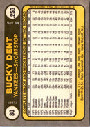 1981 Fleer Bucky Dent