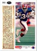 1992 Upper Deck Thurman Thomas #353