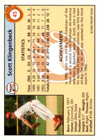 1992 Front Row Draft Picks Scott Klingenbeck #45