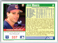 1991 Score Jeff Manto #337