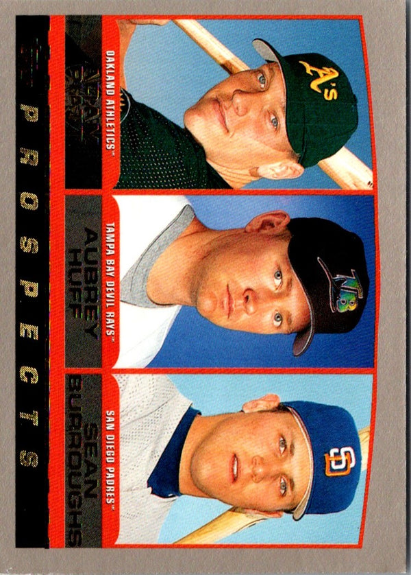 2000 Topps Adam Piatt/Aubrey Huff/Sean Burroughs #441